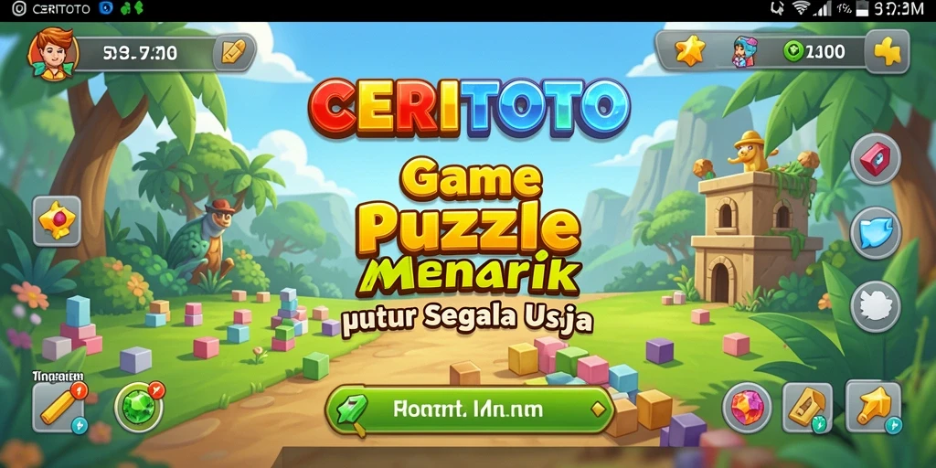 Tampilan gameplay CERITOTO dengan berbagai teka-teki yang menarik.