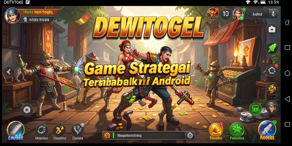 Tangkapan layar gameplay DEWITOGEL menunjukkan aksi strategis yang intens.