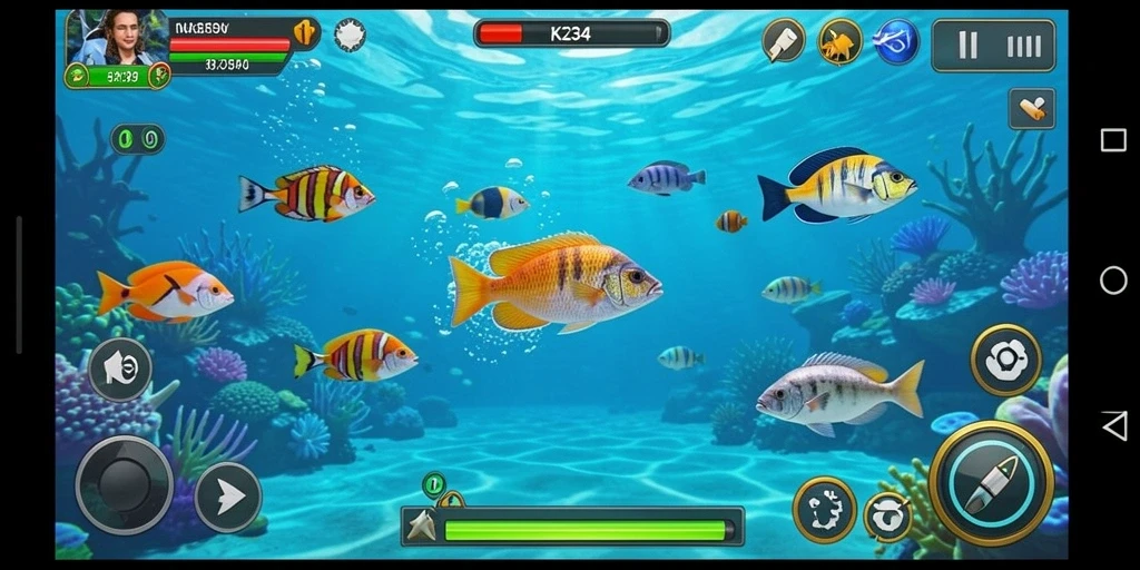 Tangkapan layar K234 menampilkan gameplay Tembak Ikan yang seru dan interaktif.