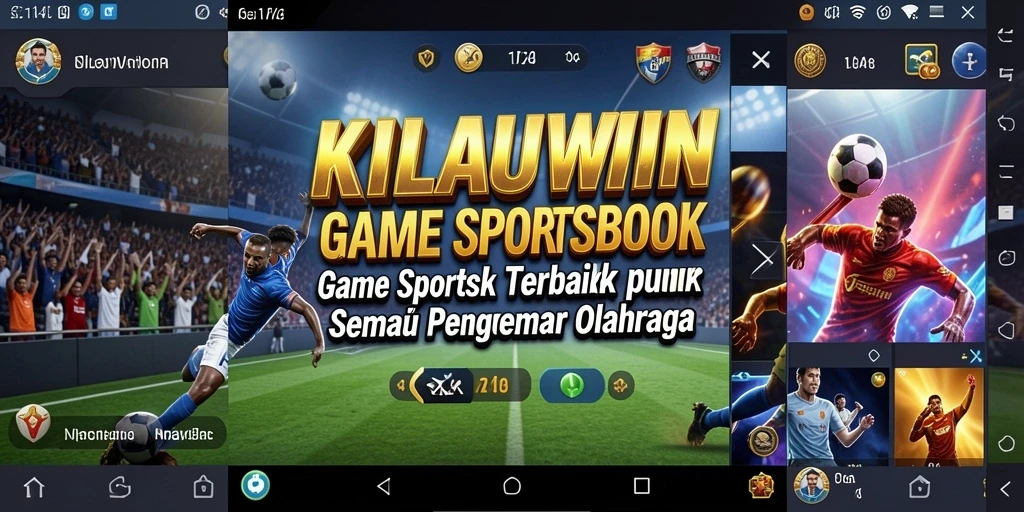 Tampilan utama KILAUWIN dengan pilihan taruhan olahraga yang beragam.