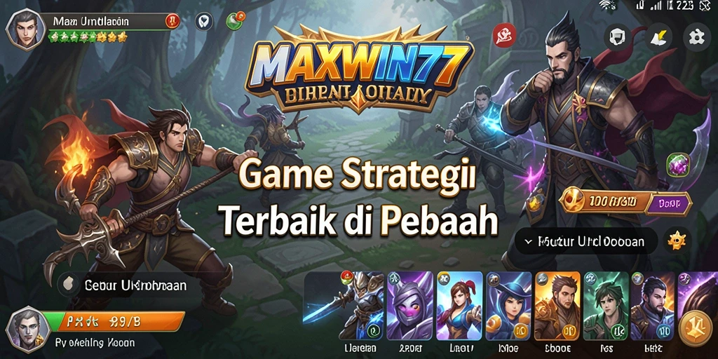 Tampilan gameplay yang dinamis dan penuh strategi dari MAXWIN77.
