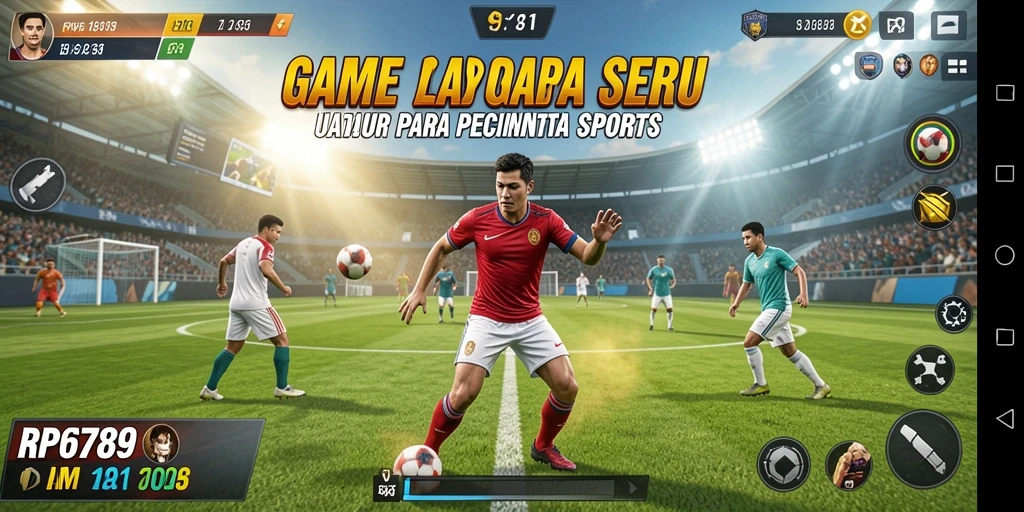 Tampilan gameplay seru dalam RP6789 dengan aksi olahraga yang mendebarkan.