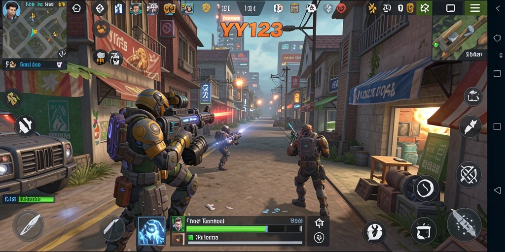 Tampilan utama gameplay yang menegangkan dan penuh aksi.